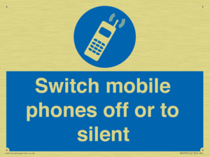 Switch mobile phones off or to silent